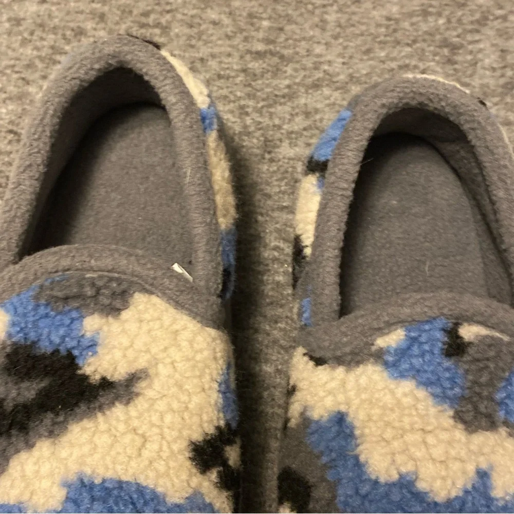 Cozy Camouflage Slippers Boys‎ Size 11-12 Wonder Nation Slip On New